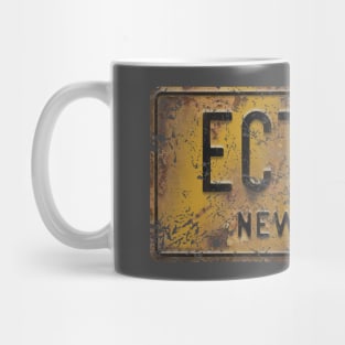 Ecto-1 Rusty and Weathered Licence Plate (Ghostbusters) Mug